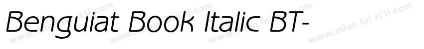 Benguiat Book Italic BT字体转换
